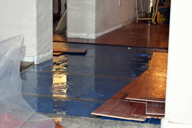 Professional Burst Pipe Cleanup technician working in Lawrenceville, NJ